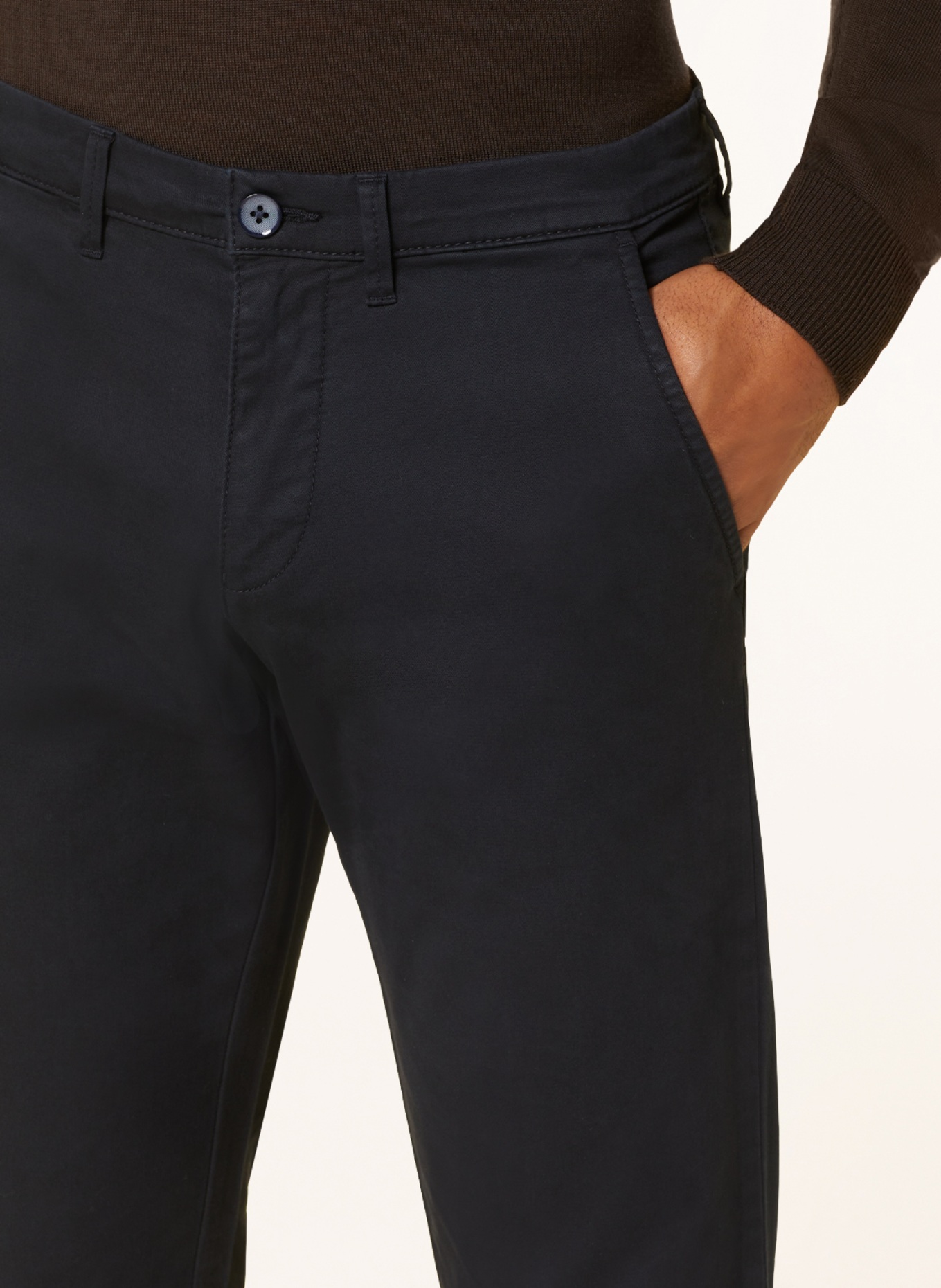 STROKESMAN'S Chino Slim Fit, Farbe: DUNKELBLAU (Bild 5)