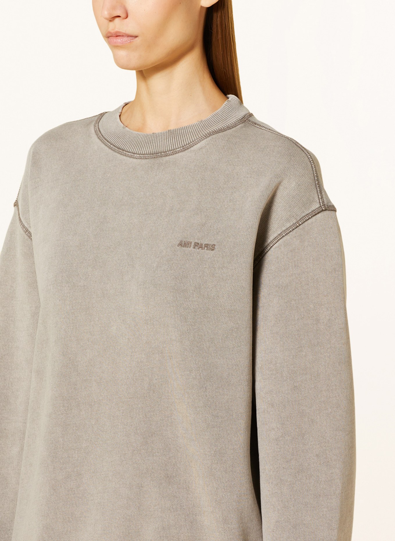 AMI PARIS Sweatshirt, Color: BEIGE (Image 4)