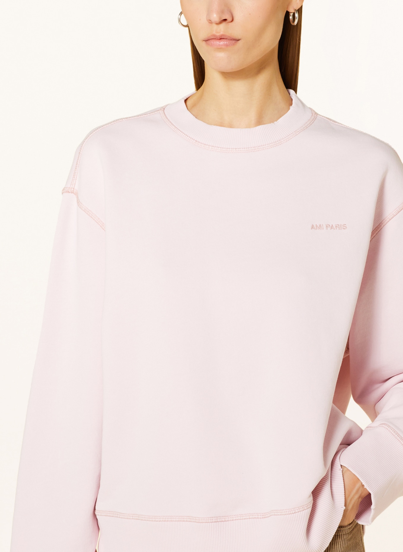 AMI PARIS Sweatshirt, Color: LIGHT PINK (Image 4)
