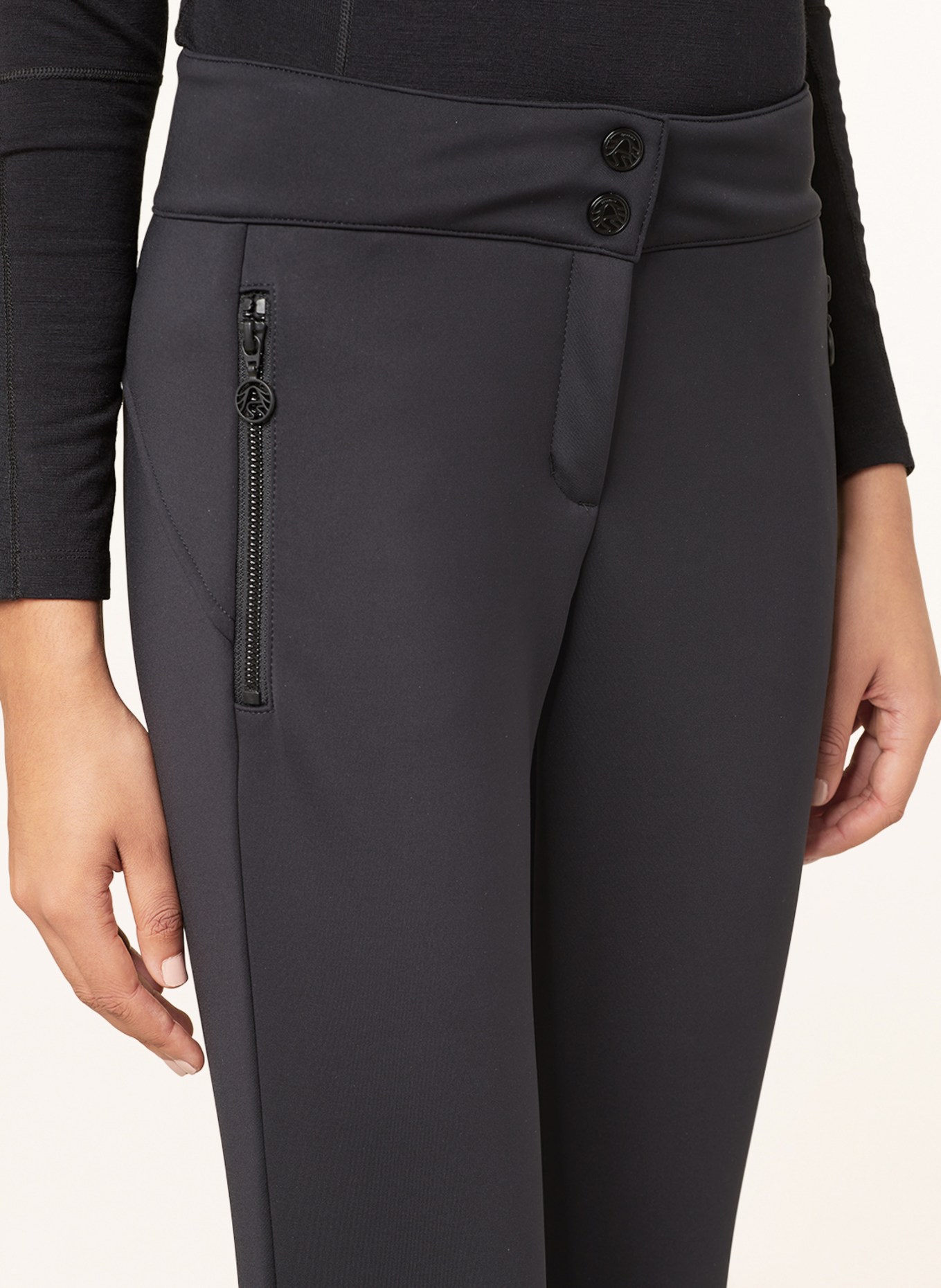 SPORTALM Steg-Skihose: SCHWARZ