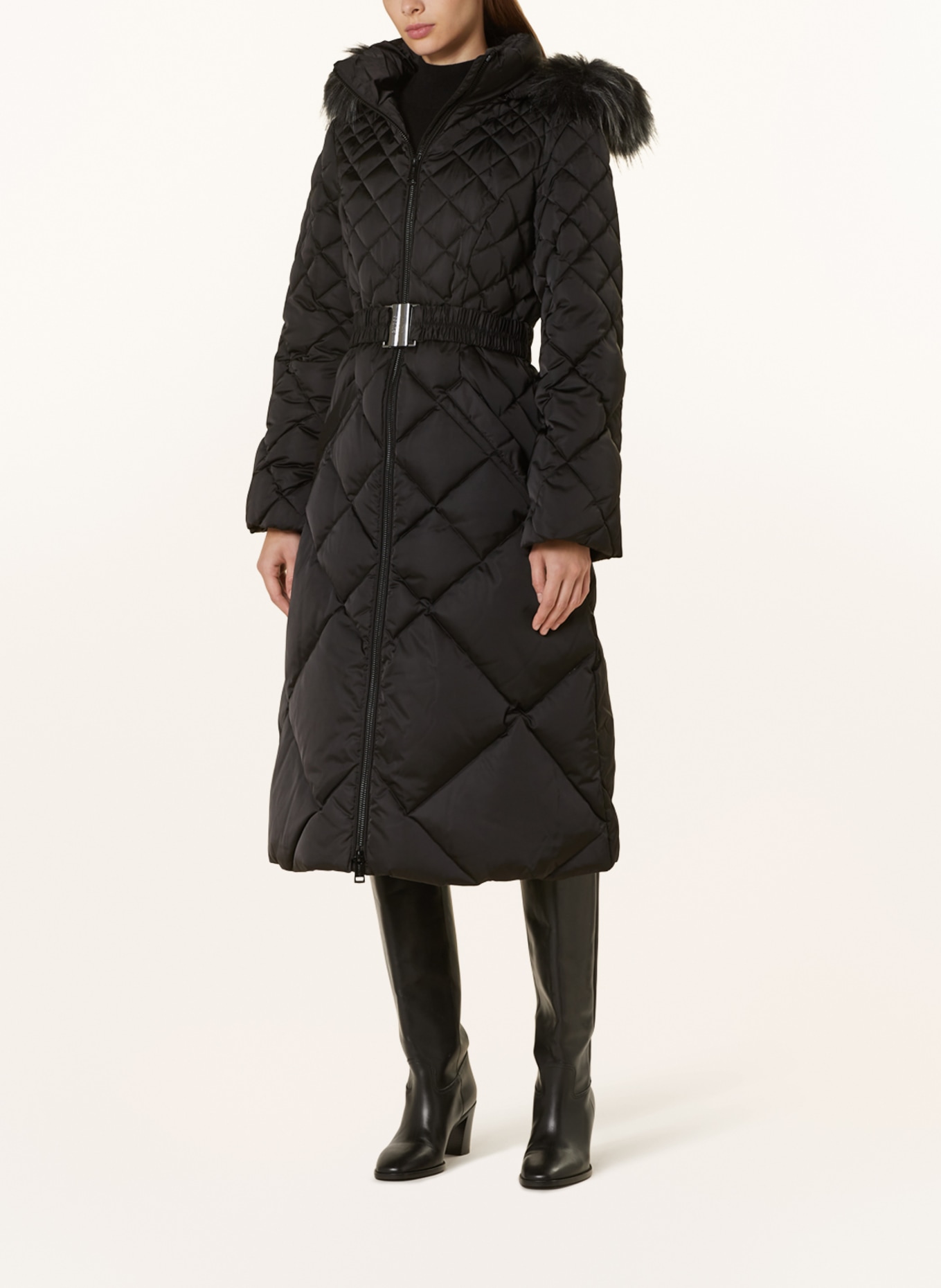 GUESS Down coat OLGA, Color: BLACK (Image 2)