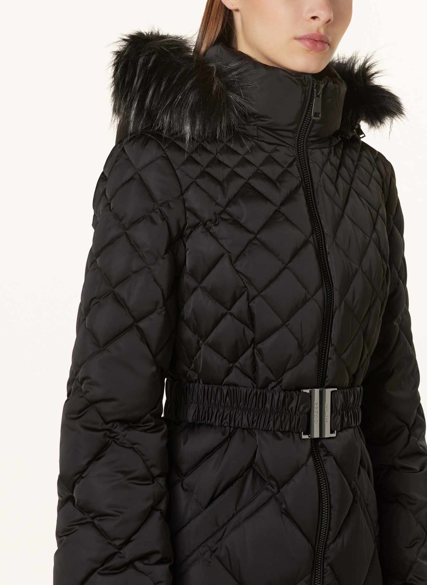 GUESS Down coat OLGA, Color: BLACK (Image 5)