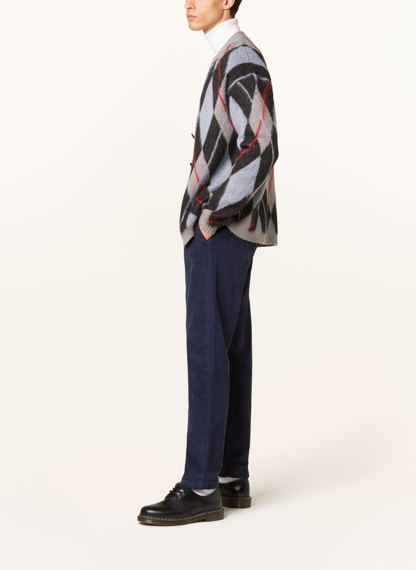CLOSED Spodnie sztruksowe, Kolor: GRANATOWY (Obrazek 4)