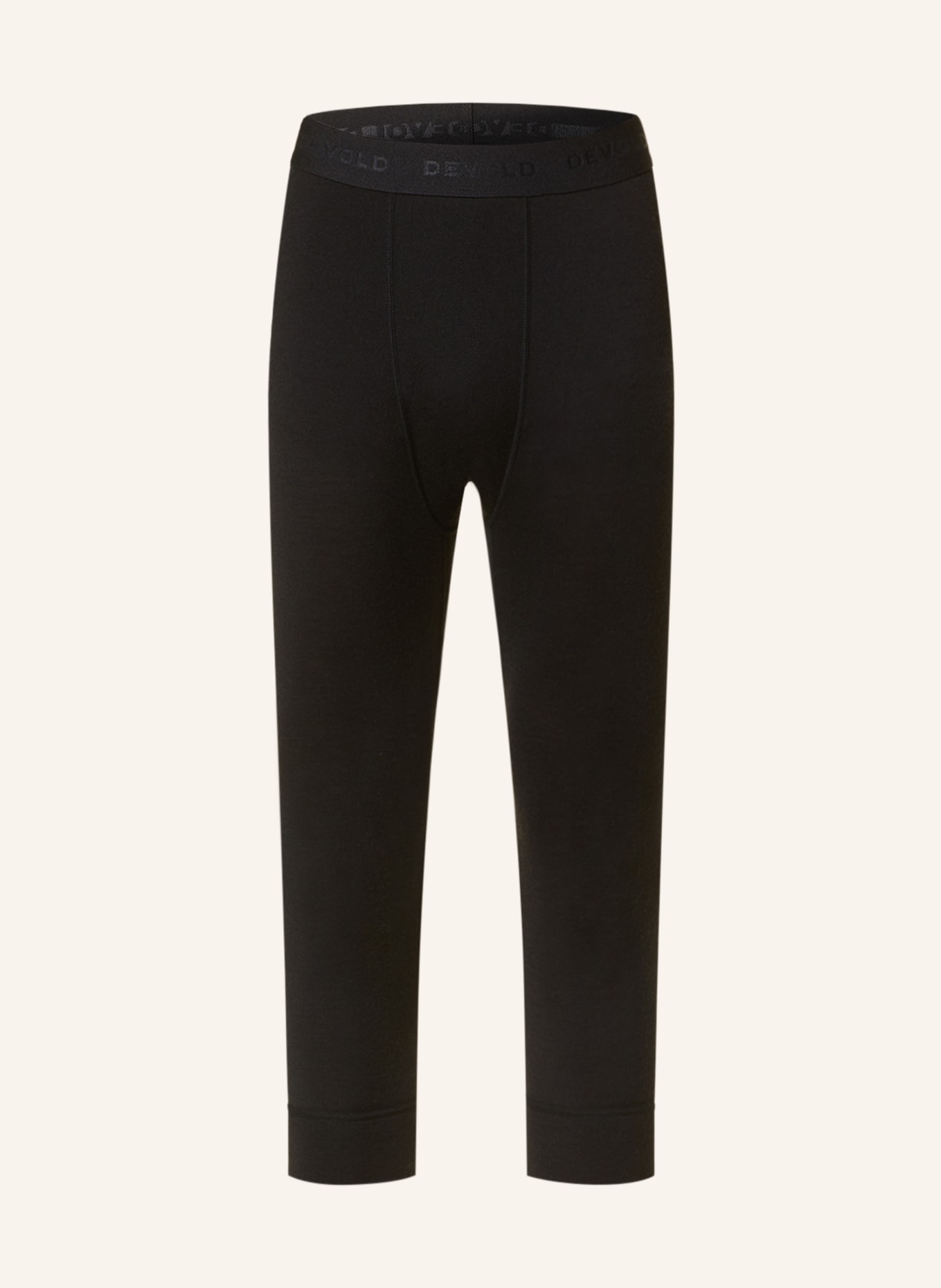 DEVOLD Functional underwear pants JAKTA in merino wool and with cropped leg length, Color: BLACK (Image 1)