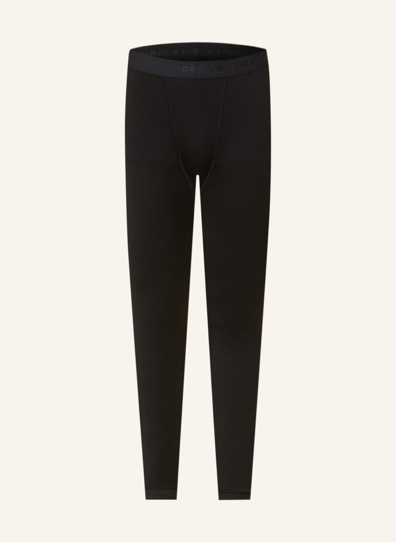 DEVOLD Functional baselayer trousers JAKTA made of merino wool, Color: BLACK (Image 1)