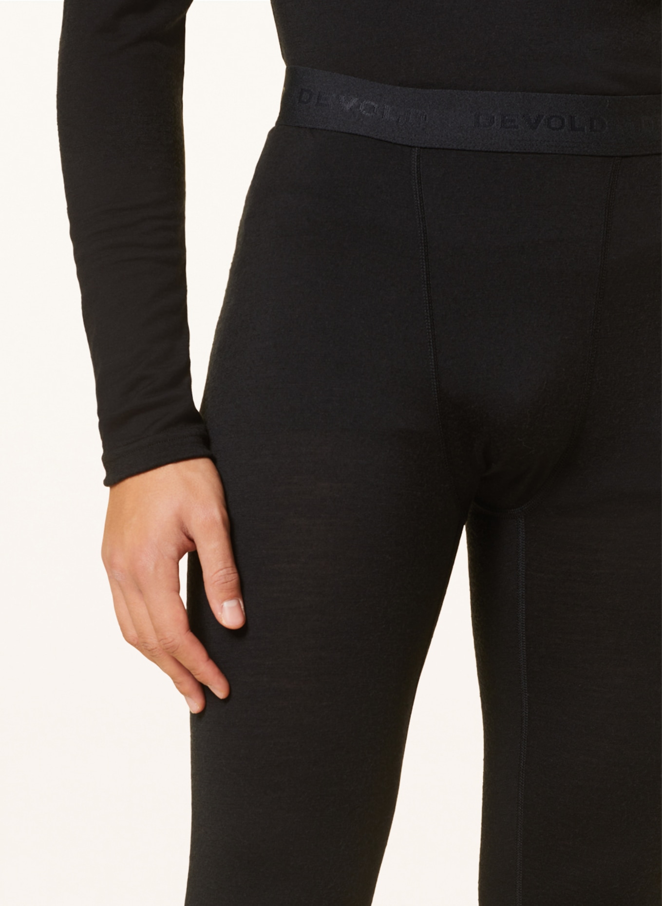 DEVOLD Functional baselayer trousers JAKTA made of merino wool, Color: BLACK (Image 5)