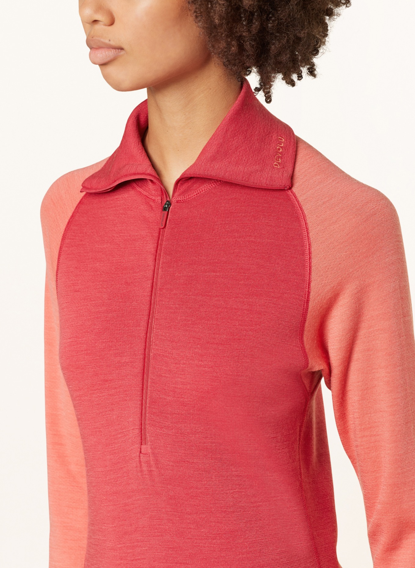 DEVOLD Functional underwear shirt EXPEDITION made of merino wool, Color: RED/ SALMON (Image 4)