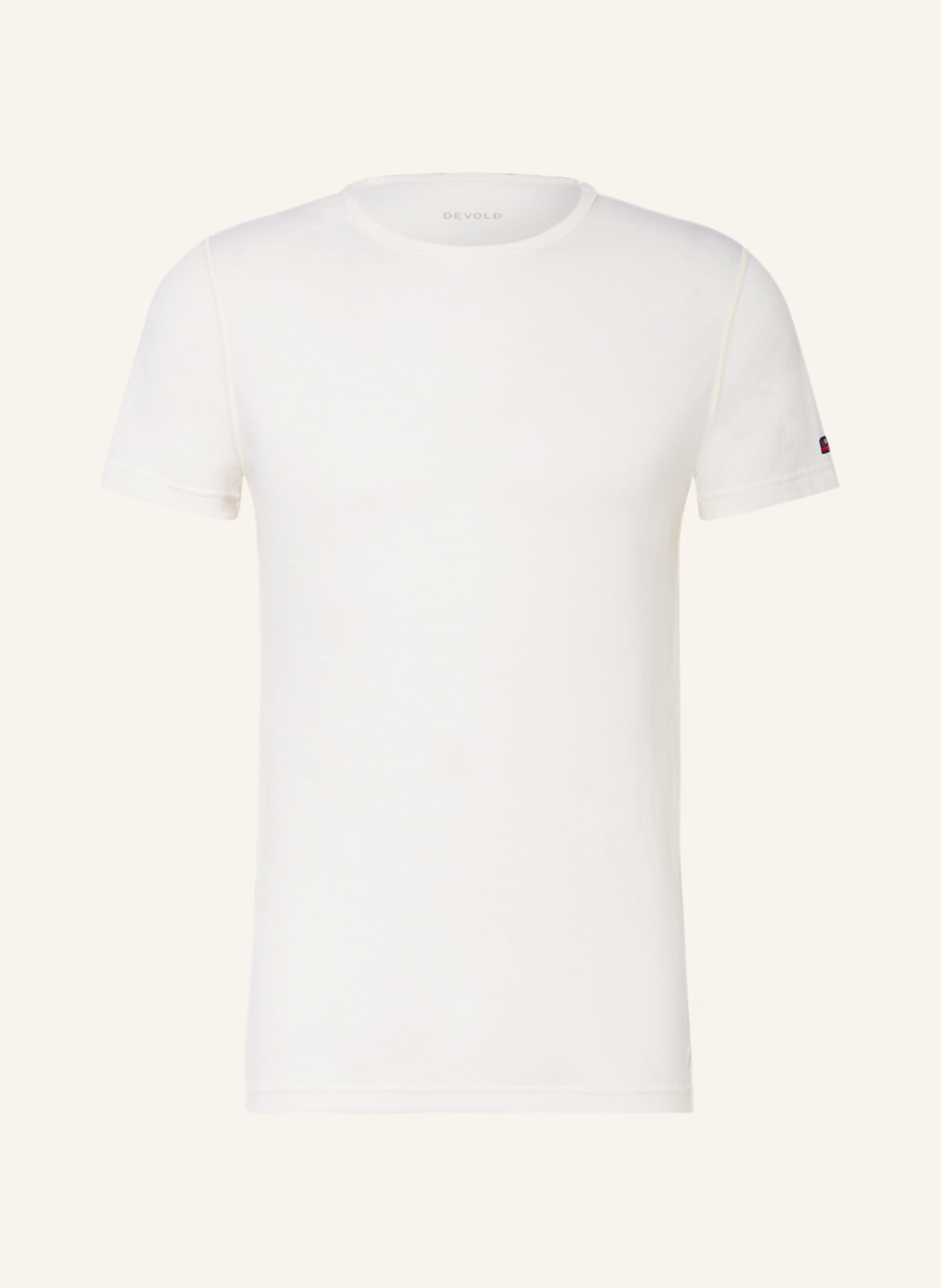 DEVOLD Functional underwear shirt BREEZE made of merino wool, Color: WHITE (Image 1)