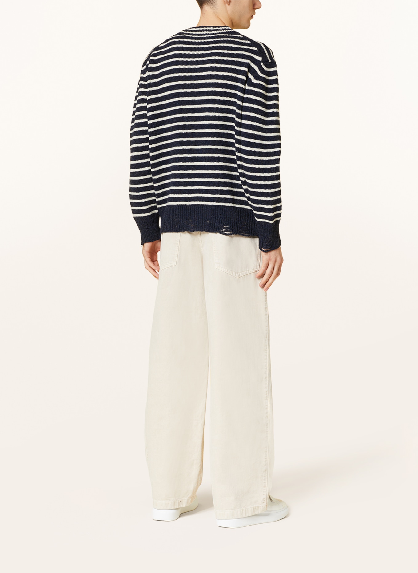 AMI PARIS Sweater, Color: DARK BLUE/ WHITE (Image 3)