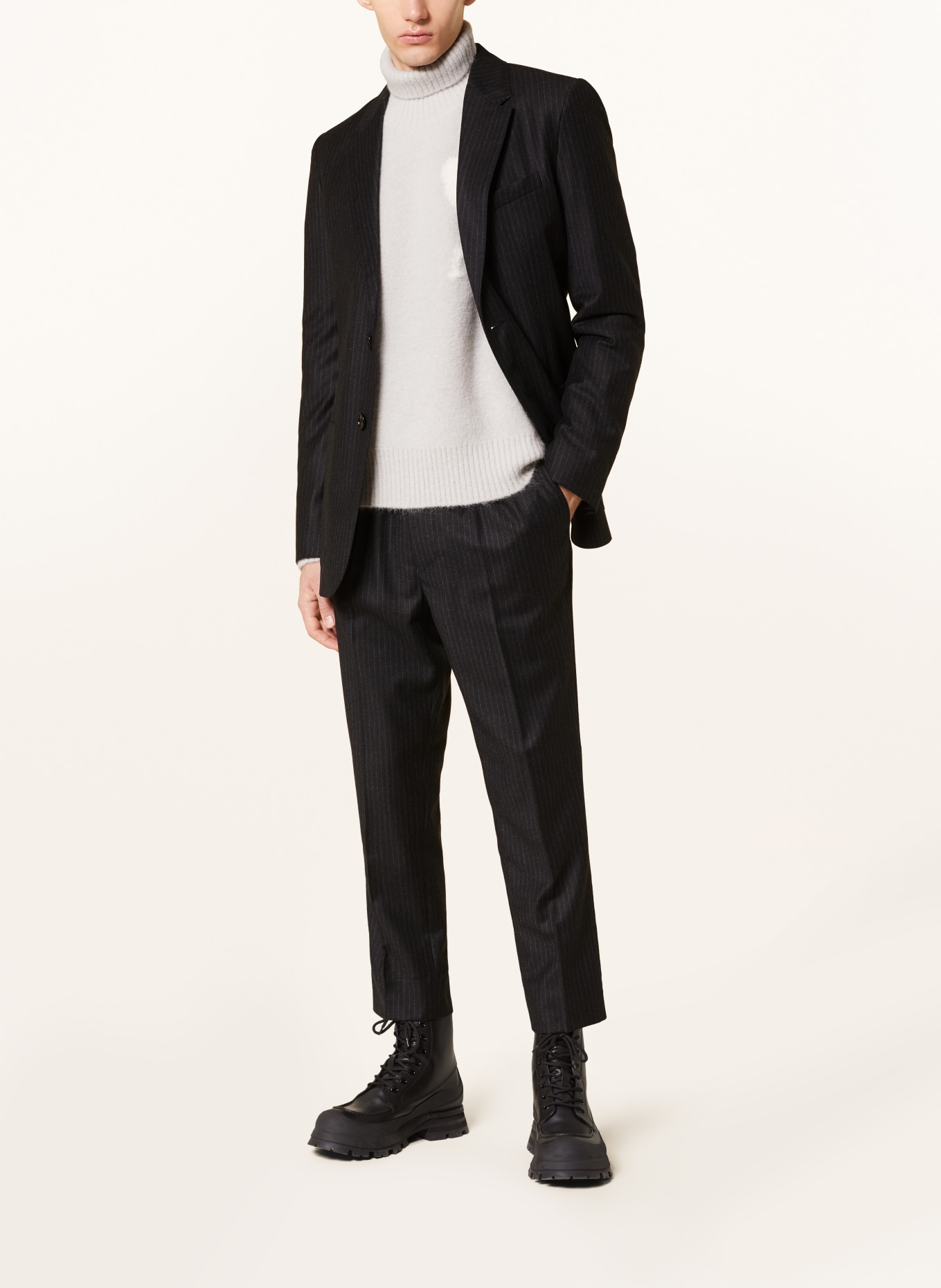 AMI PARIS Suit jacket regular fit, Color: DARK GRAY/ GRAY (Image 2)