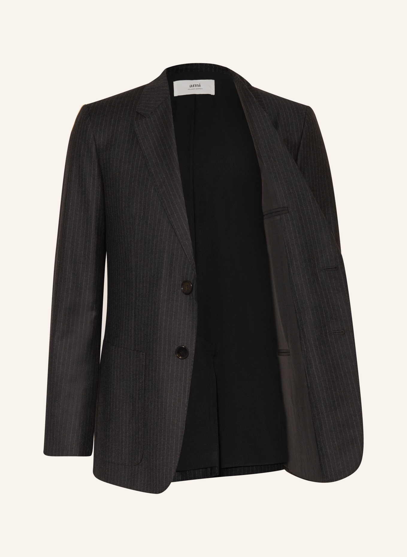 AMI PARIS Suit jacket regular fit, Color: DARK GRAY/ GRAY (Image 5)