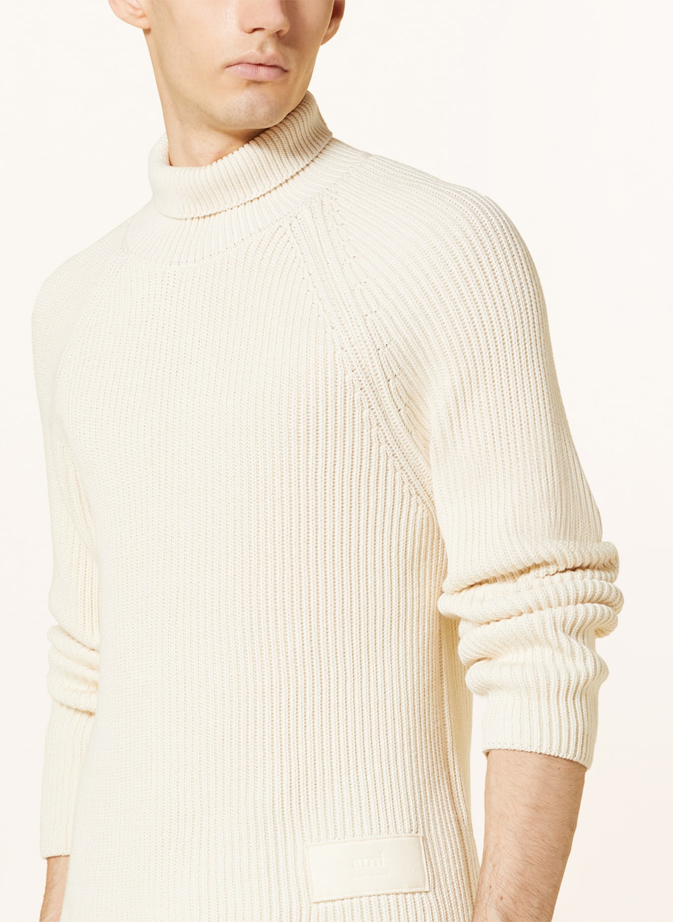 AMI PARIS Turtleneck sweater, Color: ECRU (Image 4)