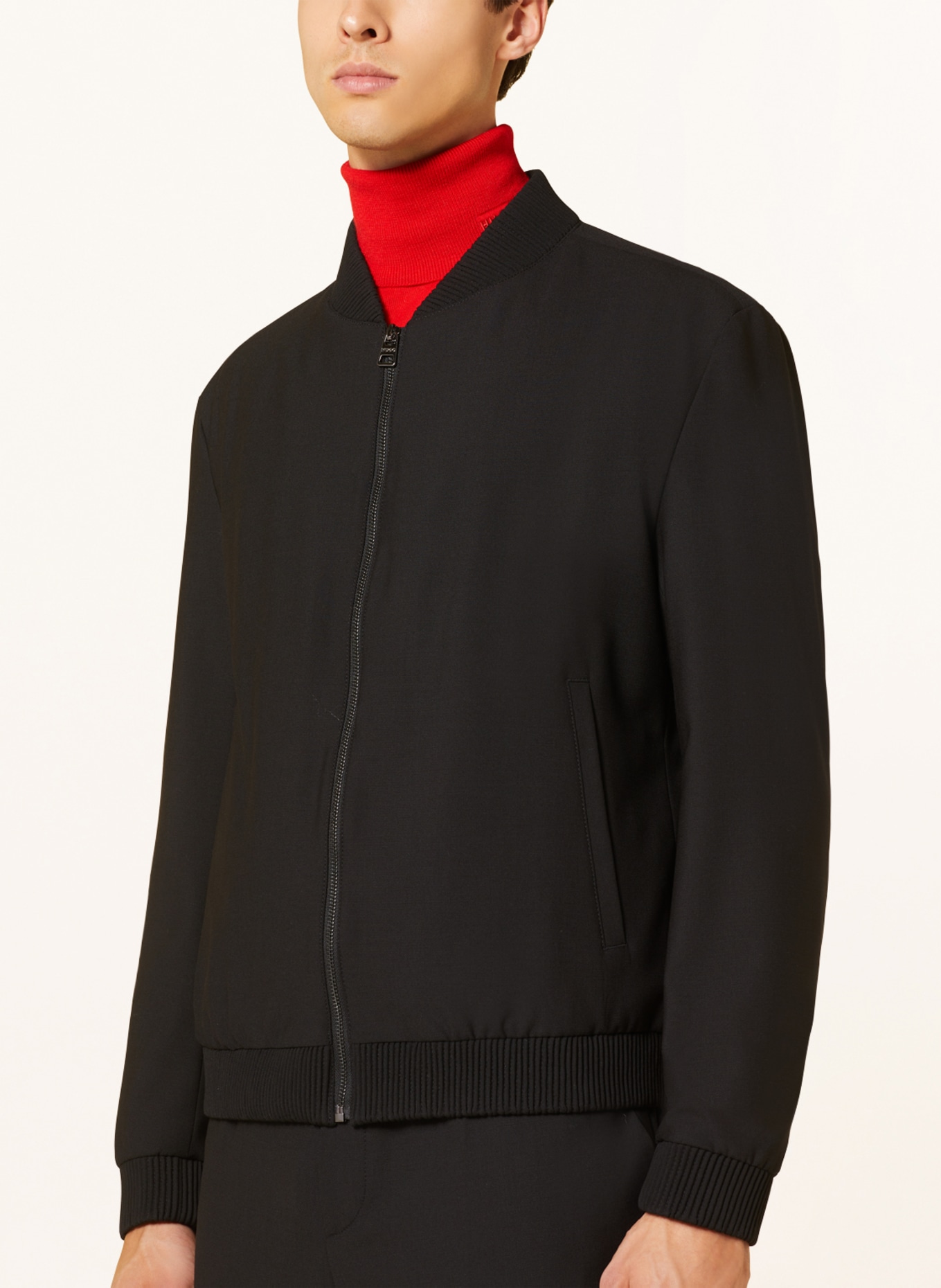 HUGO Bomber jacket UKASHI, Color: BLACK (Image 4)