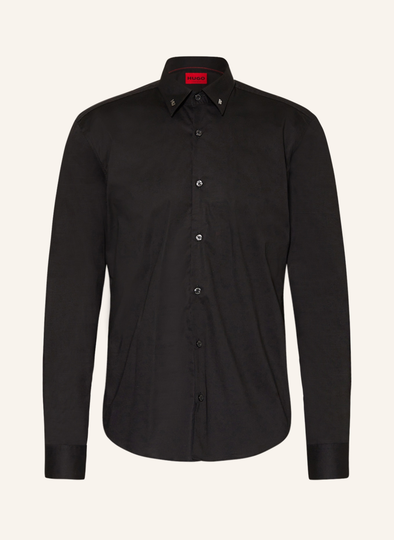 HUGO Shirt ERMO casual slim fit, Color: BLACK (Image 1)