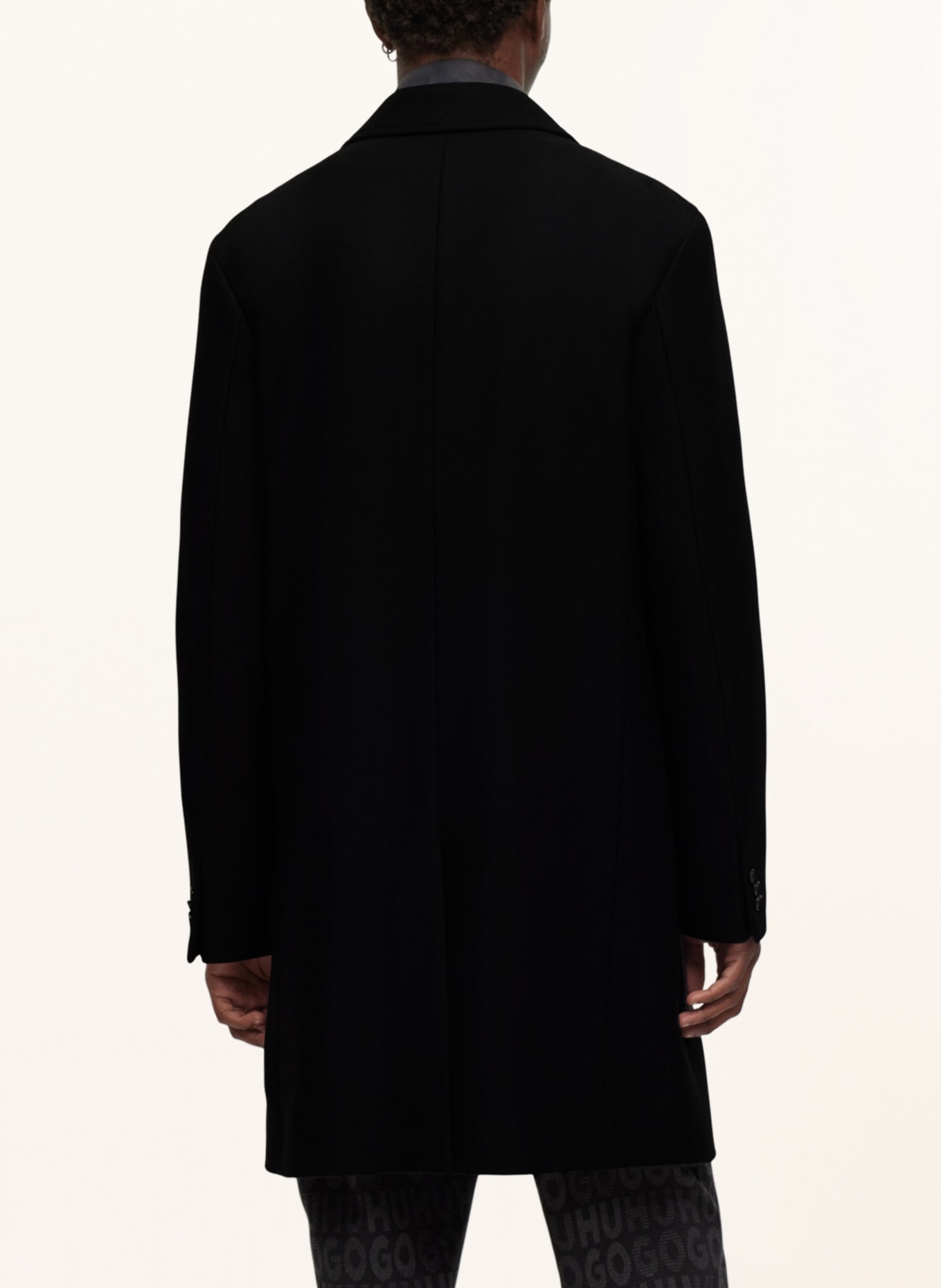 HUGO Wool coat MALTE, Color: BLACK (Image 3)