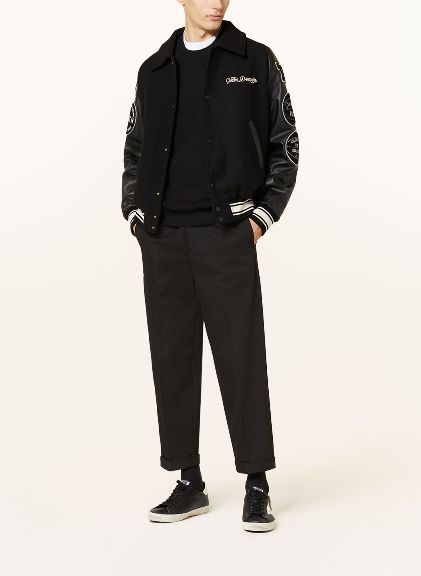 GOLDEN GOOSE Chinos regular fit, Color: BLACK (Image 2)