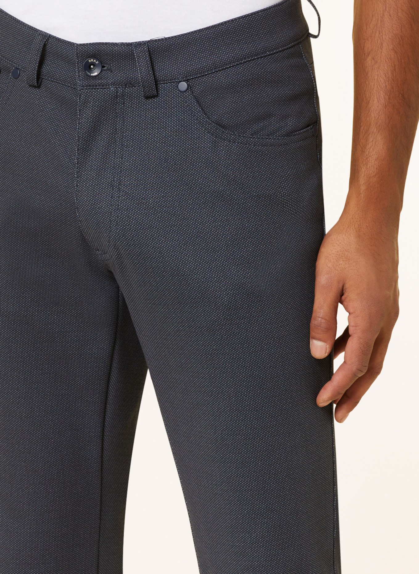 BRAX Spodnie CHUCK modern fit, Kolor: CZIEMNOSZARY/ GRANATOWY (Obrazek 5)