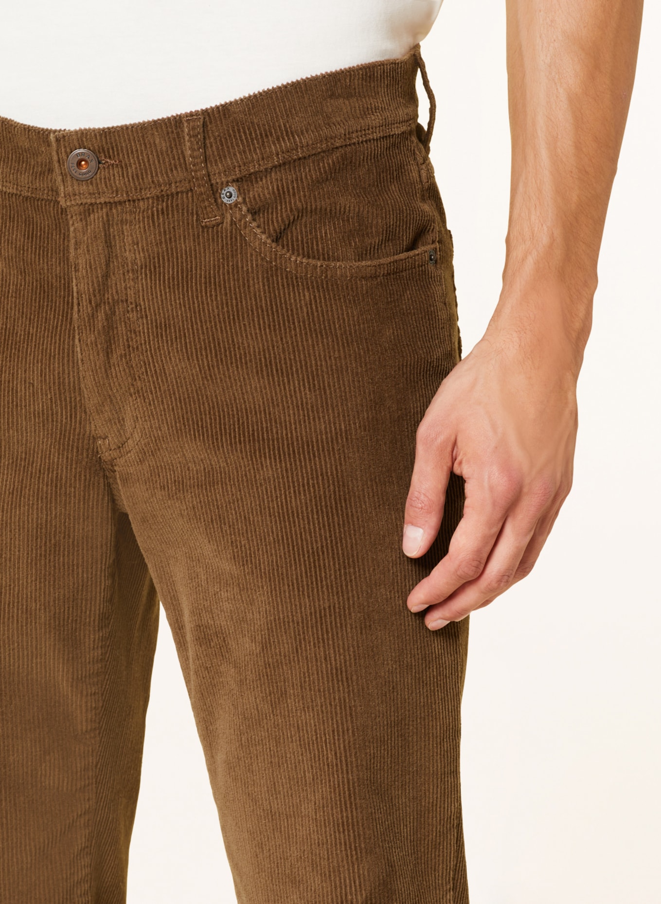 BRAX Spodnie sztruksowe CADIZ straight fit, Kolor: 55 COLD BREW (Obrazek 5)