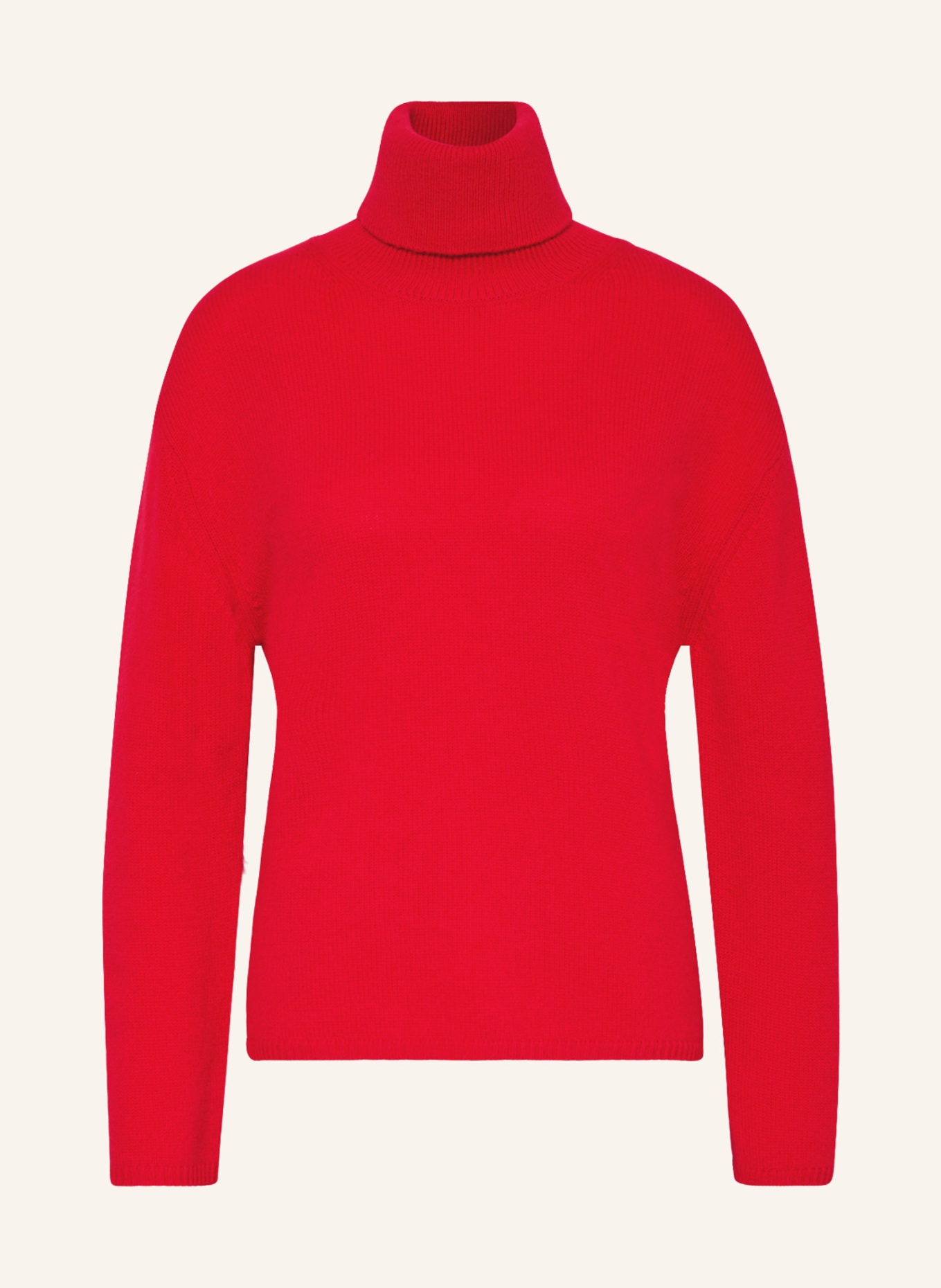 MRS & HUGS Turtleneck sweater in cashmere, Color: RED (Image 1)