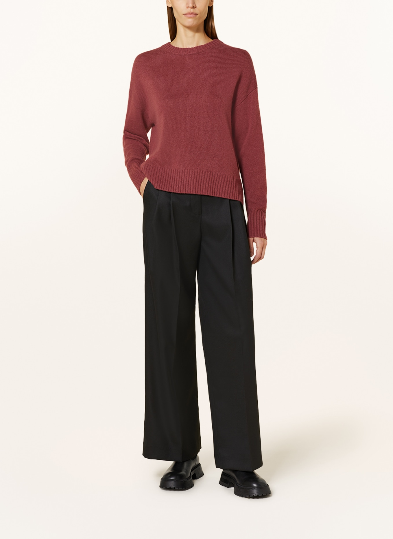 MRS & HUGS Cashmere-Pullover, Farbe: DUNKELROT (Bild 2)