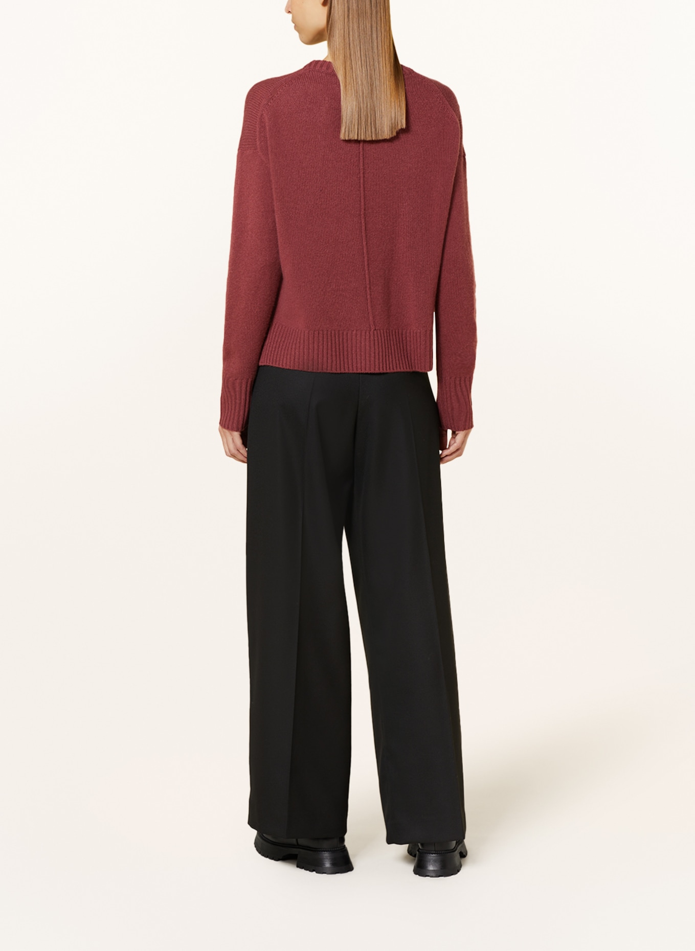 MRS & HUGS Cashmere-Pullover, Farbe: DUNKELROT (Bild 3)