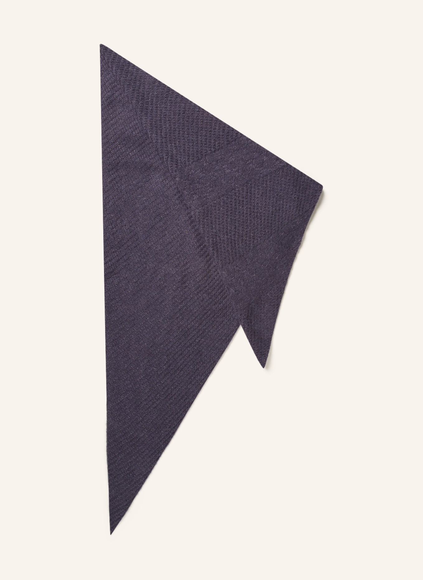 SEEBERGER Trojúhelníkový šátek s alpakou a třpytivou přízí, Barva: MODRÁ (Obrázek 1)