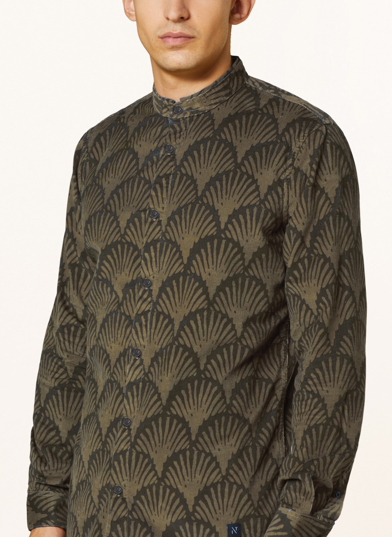 NOWADAYS Cordhemd Slim Fit: OLIV