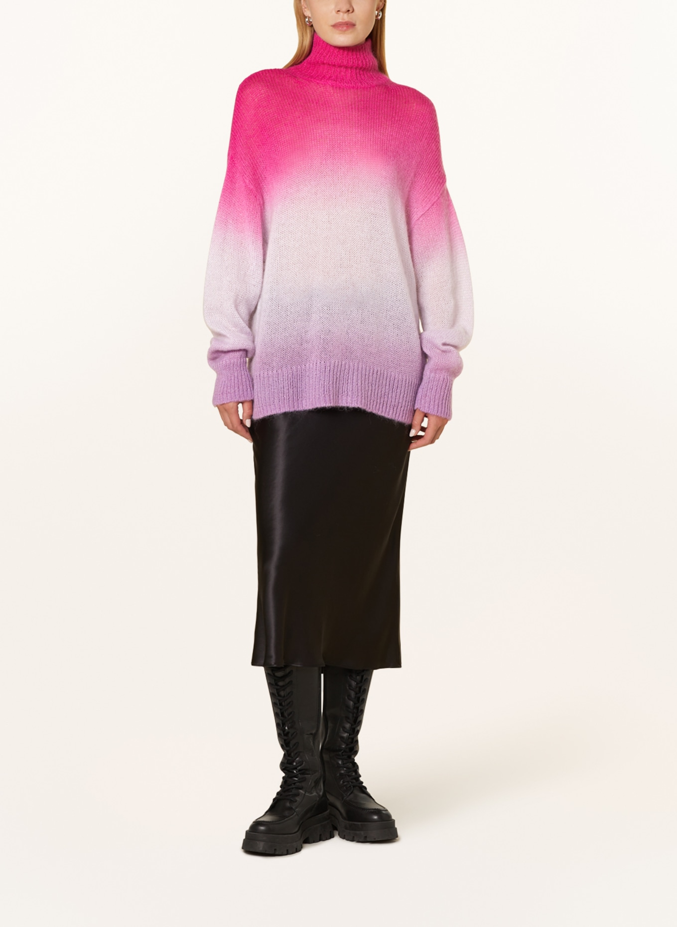 SAMSØE SAMSØE Sweater JULIETTE with mohair: NEW LOOK Pullover marrone chiaro grigio crema