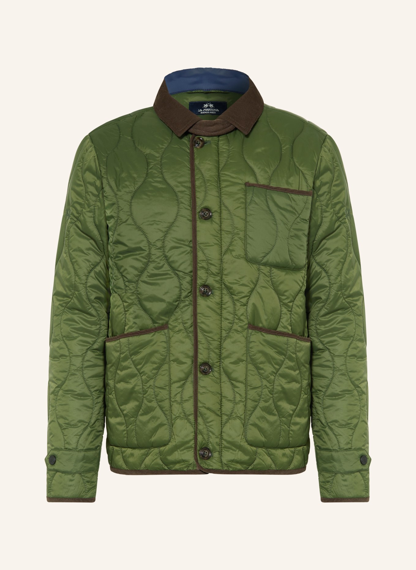 LA MARTINA Quilted jacket, Color: DARK GREEN (Image 1)