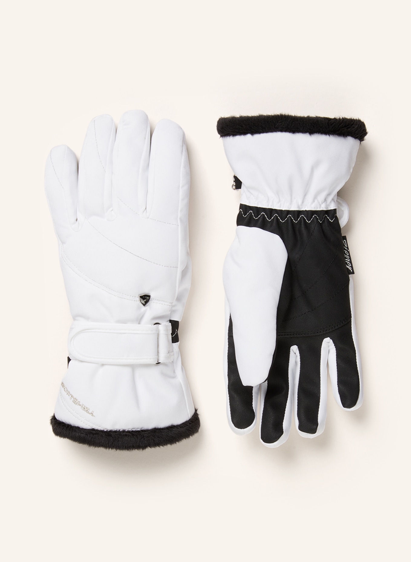 ziener Ski gloves KAHLI, Color: WHITE/ BLACK (Image 1)