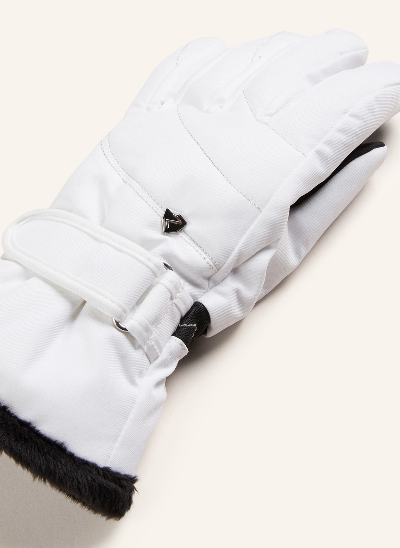 ziener Ski gloves KAHLI, Color: WHITE/ BLACK (Image 2)