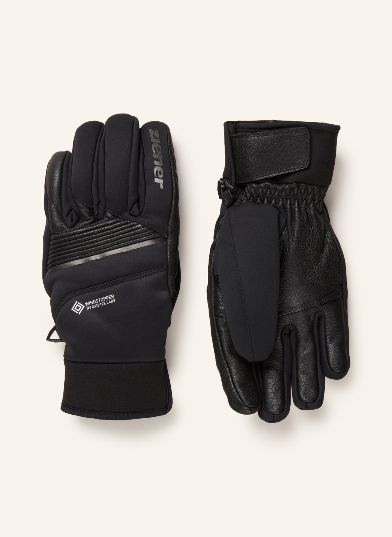 ziener Ski gloves GANNO, Color: BLACK (Image 1)