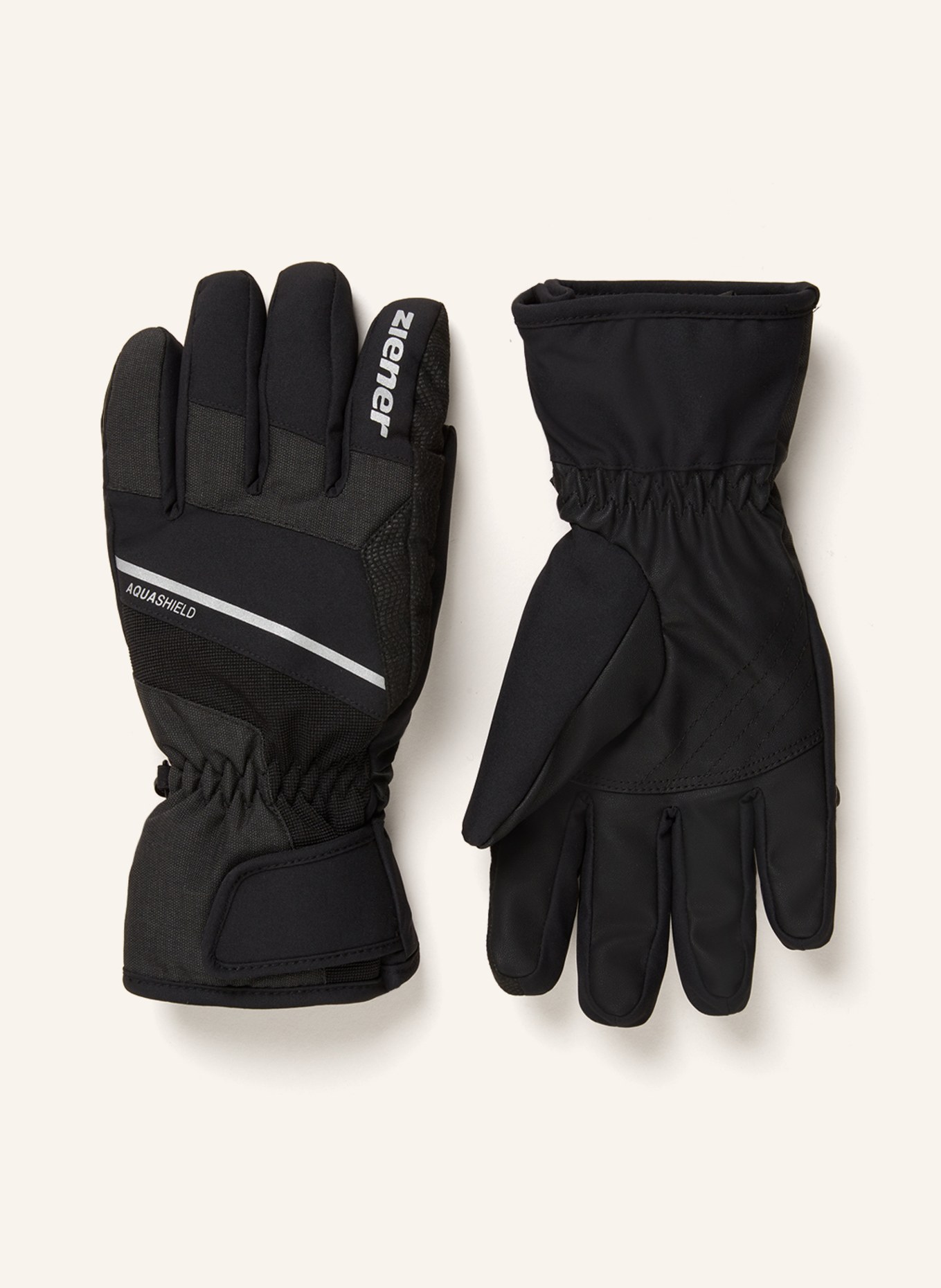 ziener Ski gloves GEZIM, Color: BLACK (Image 1)