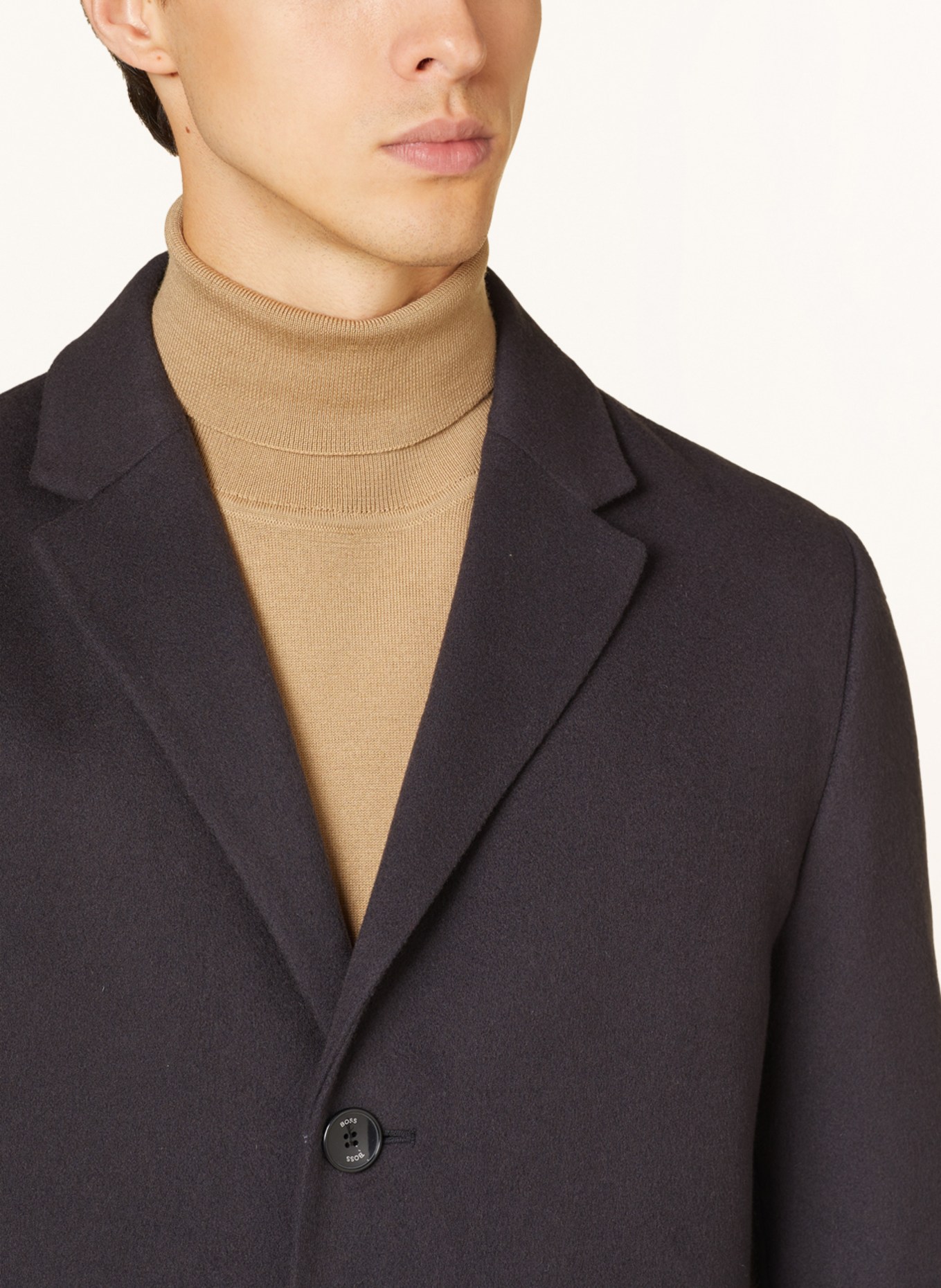 BOSS Wool coat HYDE, Color: DARK BLUE (Image 4)