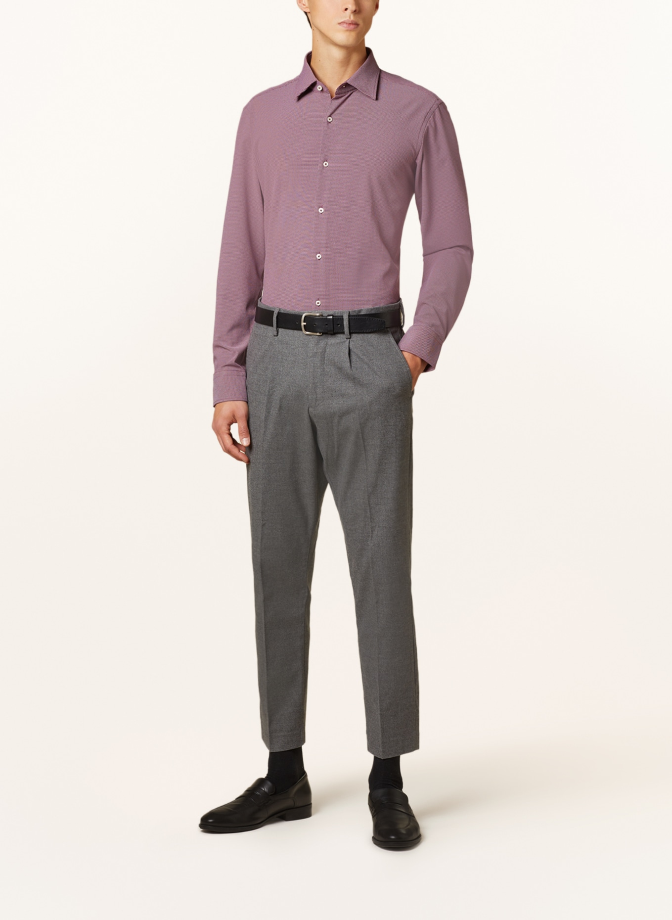 BOSS Hemd P-JOE Regular Fit, Farbe: DUNKELROT (Bild 2)