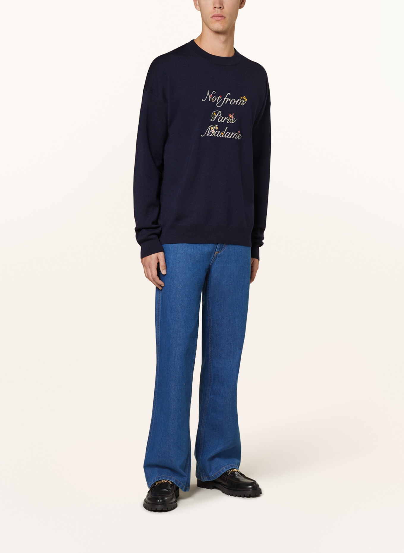 DRÔLE DE MONSIEUR Sweater, Color: DARK BLUE (Image 2)