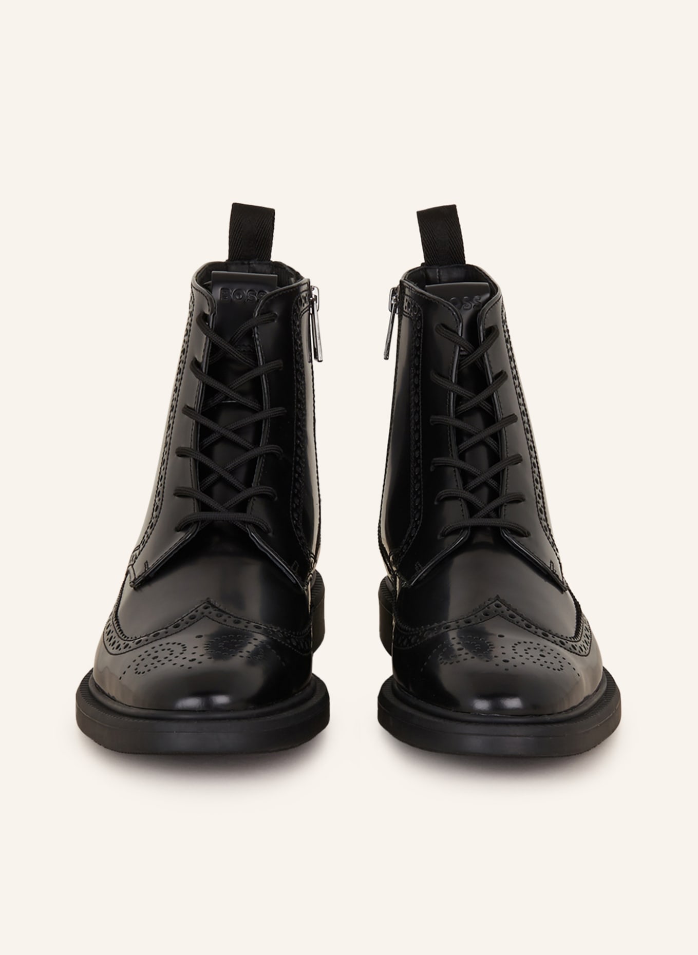 BOSS Lace up boots LARRY in black