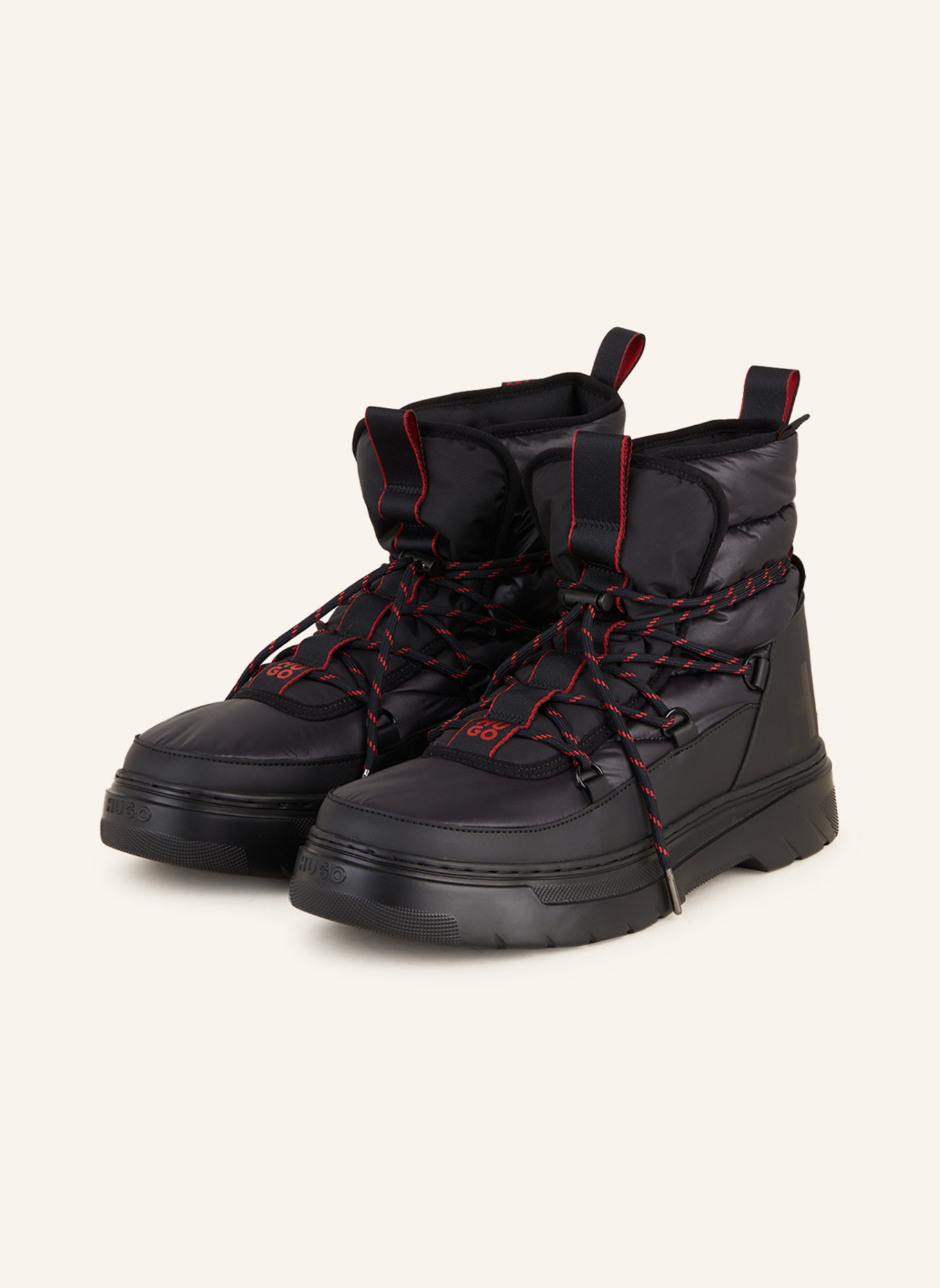 HUGO Lace-up boots URIAN, Color: BLACK (Image 1)