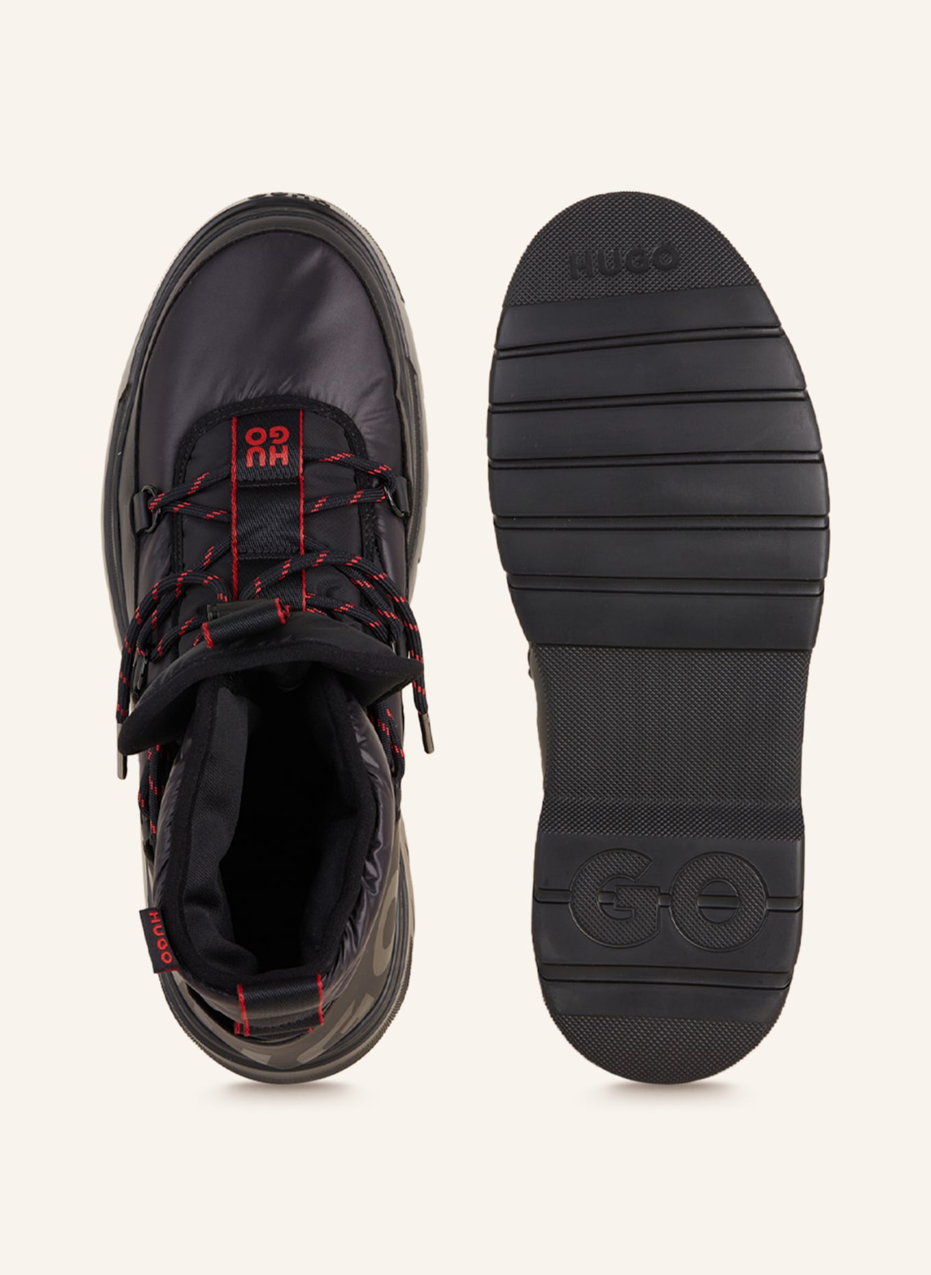HUGO Lace-up boots URIAN, Color: BLACK (Image 5)