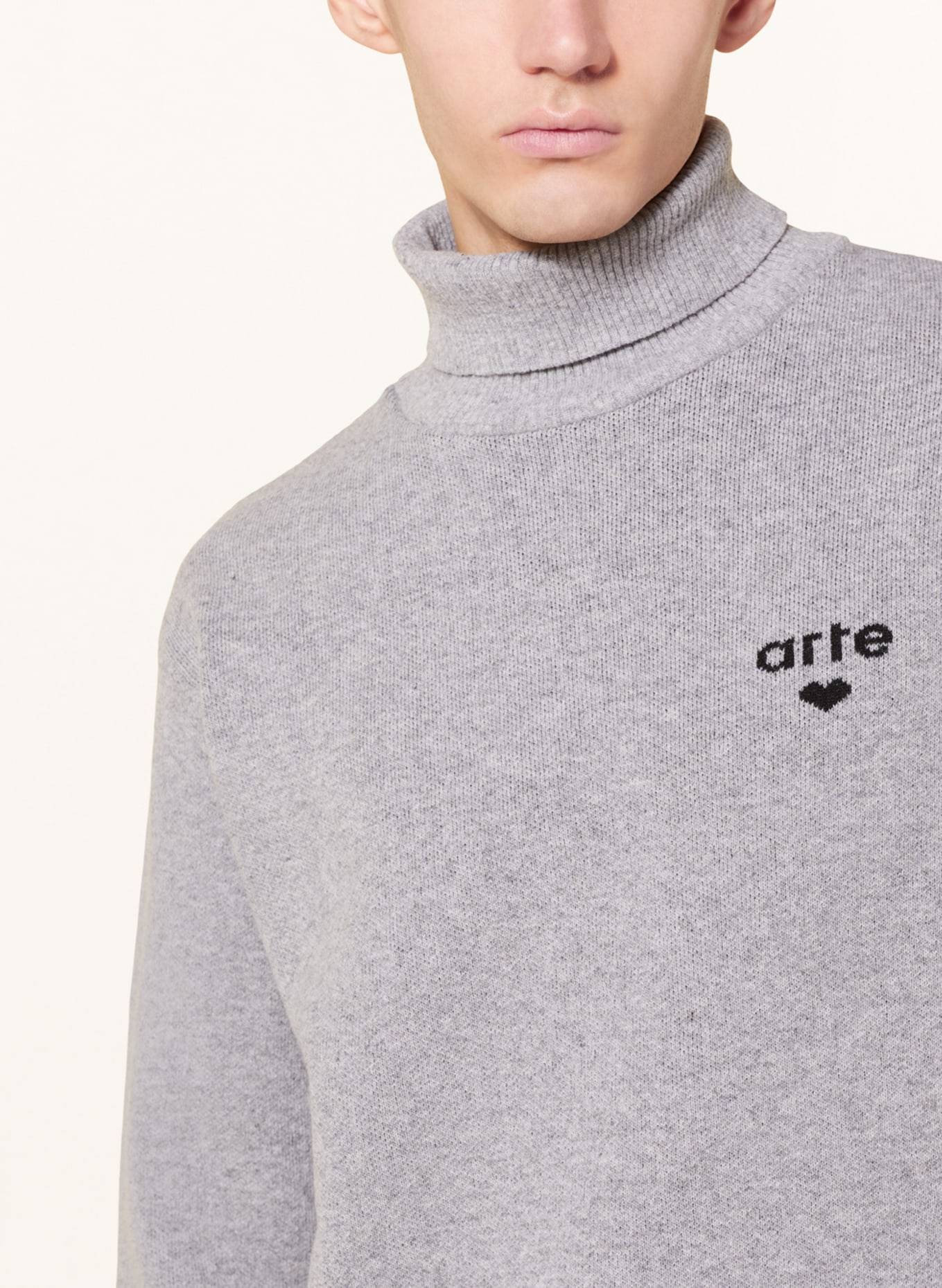 Arte Antwerp Turtleneck sweater, Color: GRAY (Image 4)