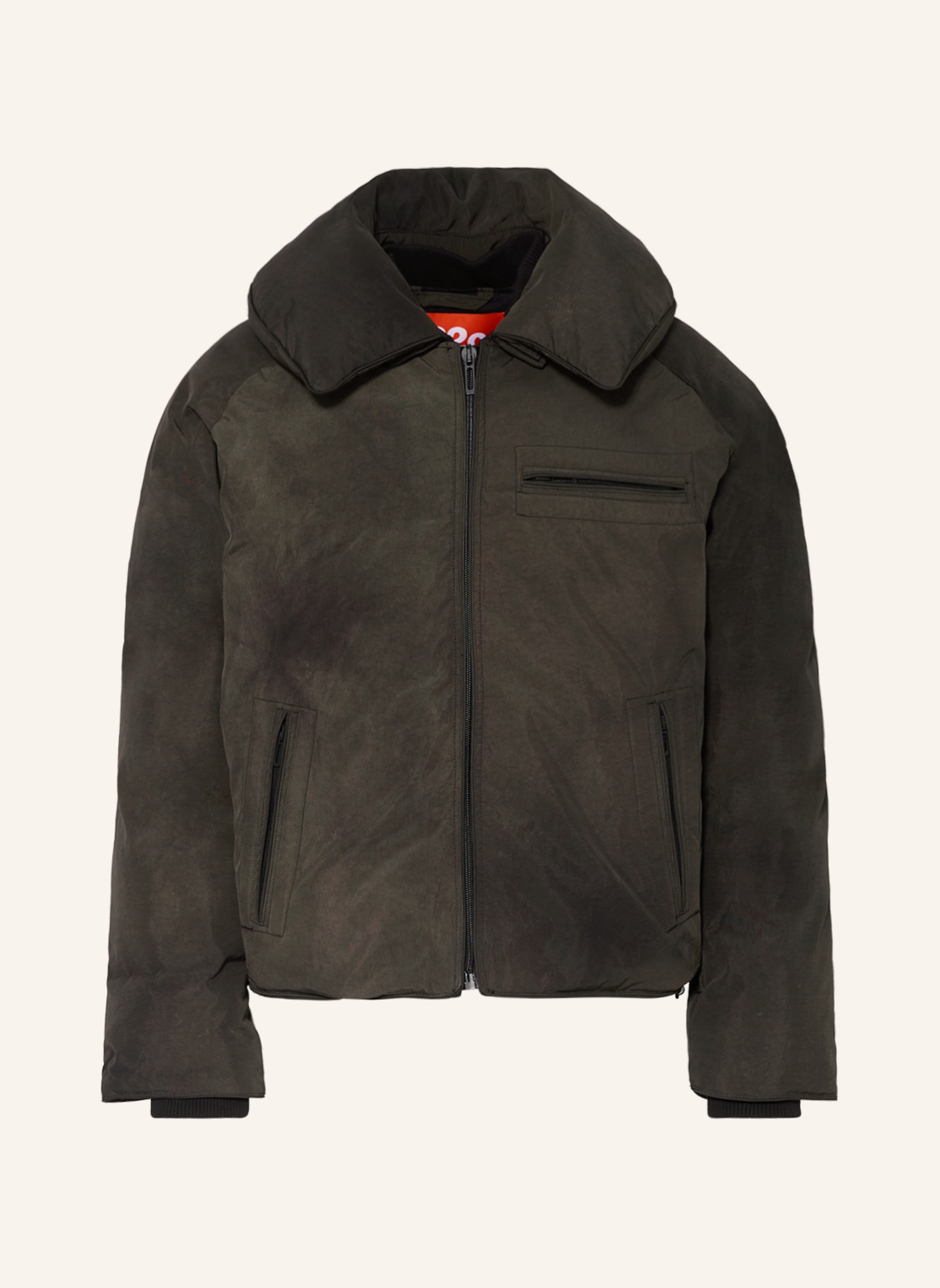 032c Oversized down jacket AURORA, Color: DARK BROWN (Image 1)