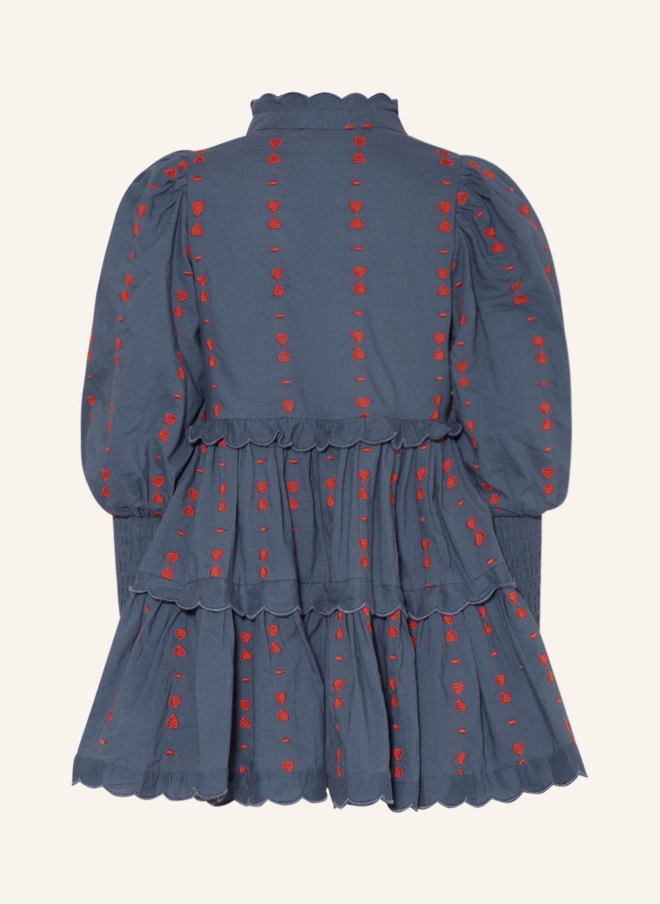 MarMar Kleid DELA mit Rüschen, Farbe: BLAU/ ORANGE (Bild 2)