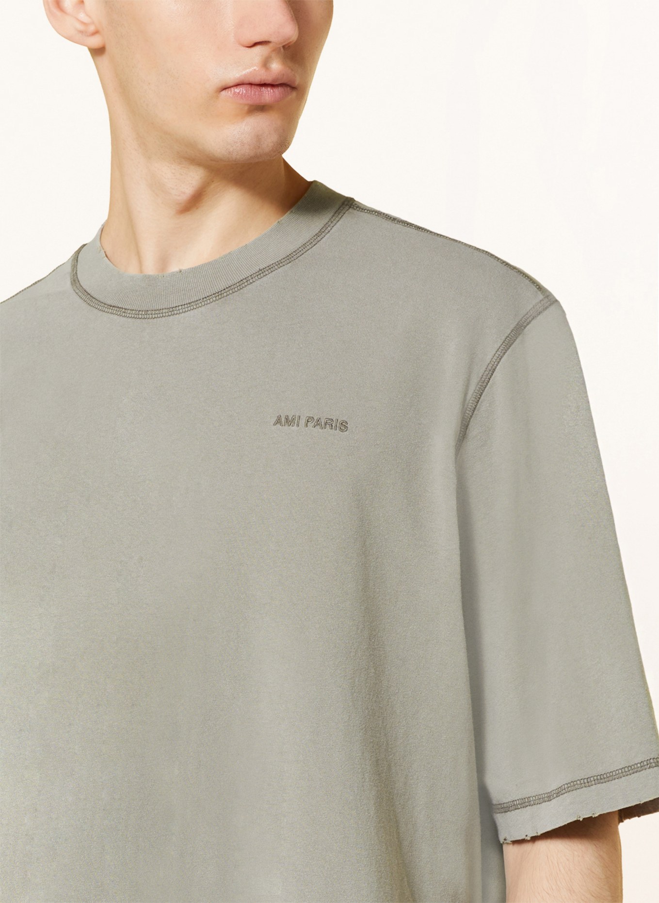 AMI PARIS T-Shirt, Farbe: GRAU (Bild 4)
