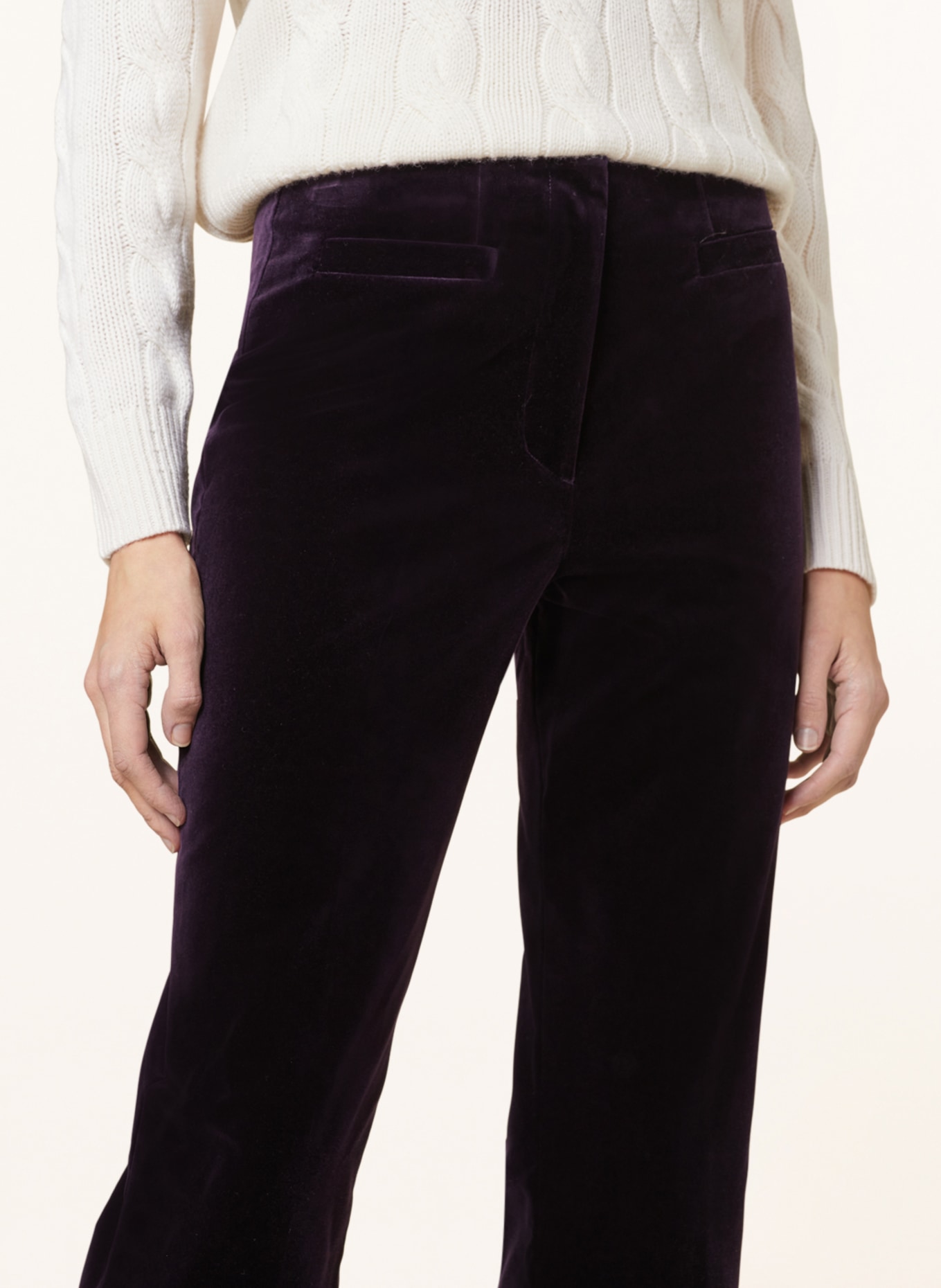 Seafarer Velvet pants, Color: DARK PURPLE (Image 5)