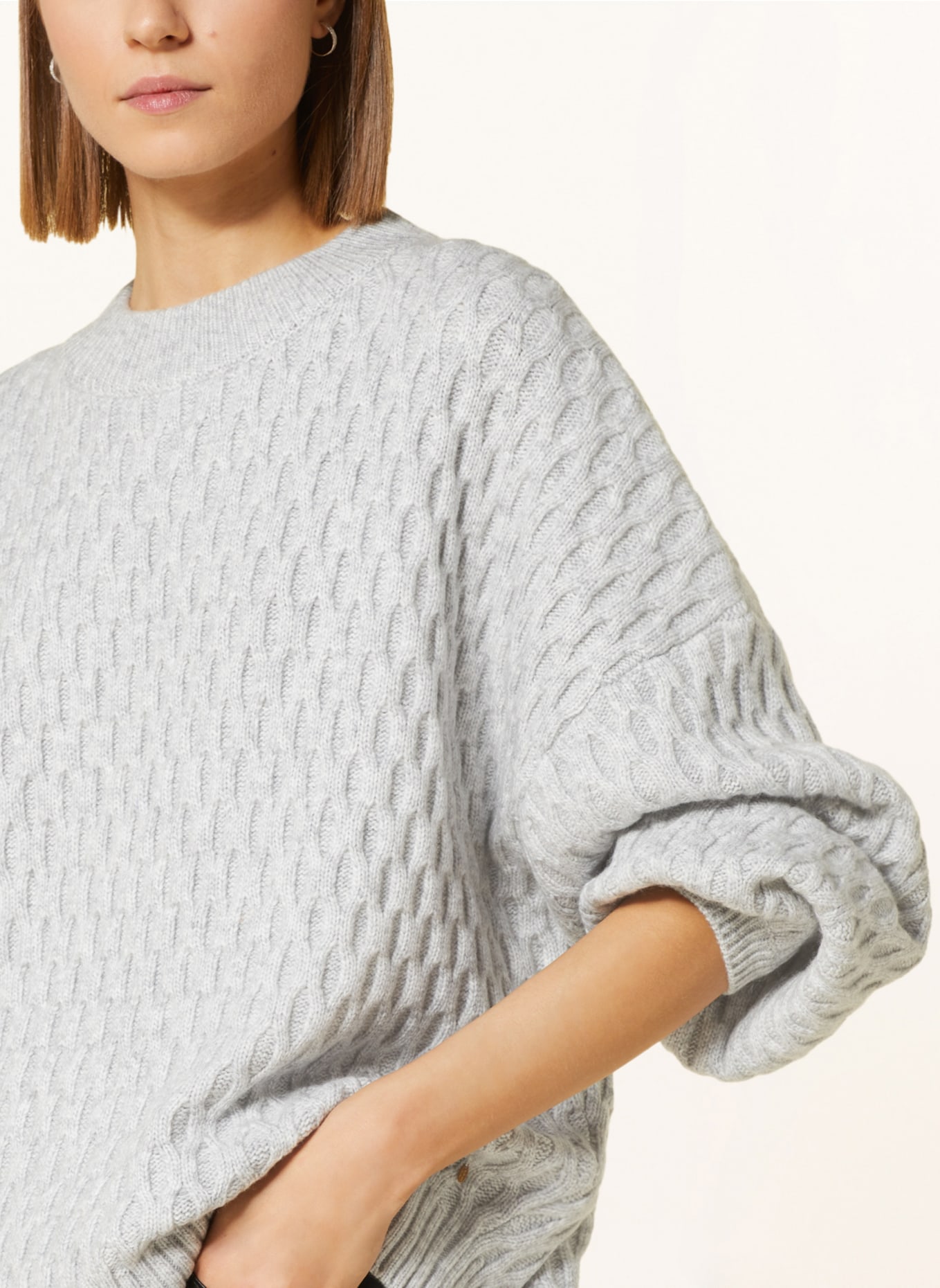 Delicatelove Oversized-Pullover PALERMO, Farbe: HELLGRAU (Bild 4)