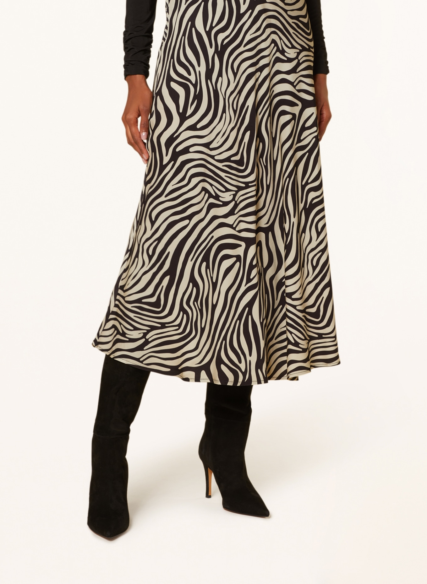 Delicatelove Skirt SARA, Color: BLACK/ BEIGE (Image 4)