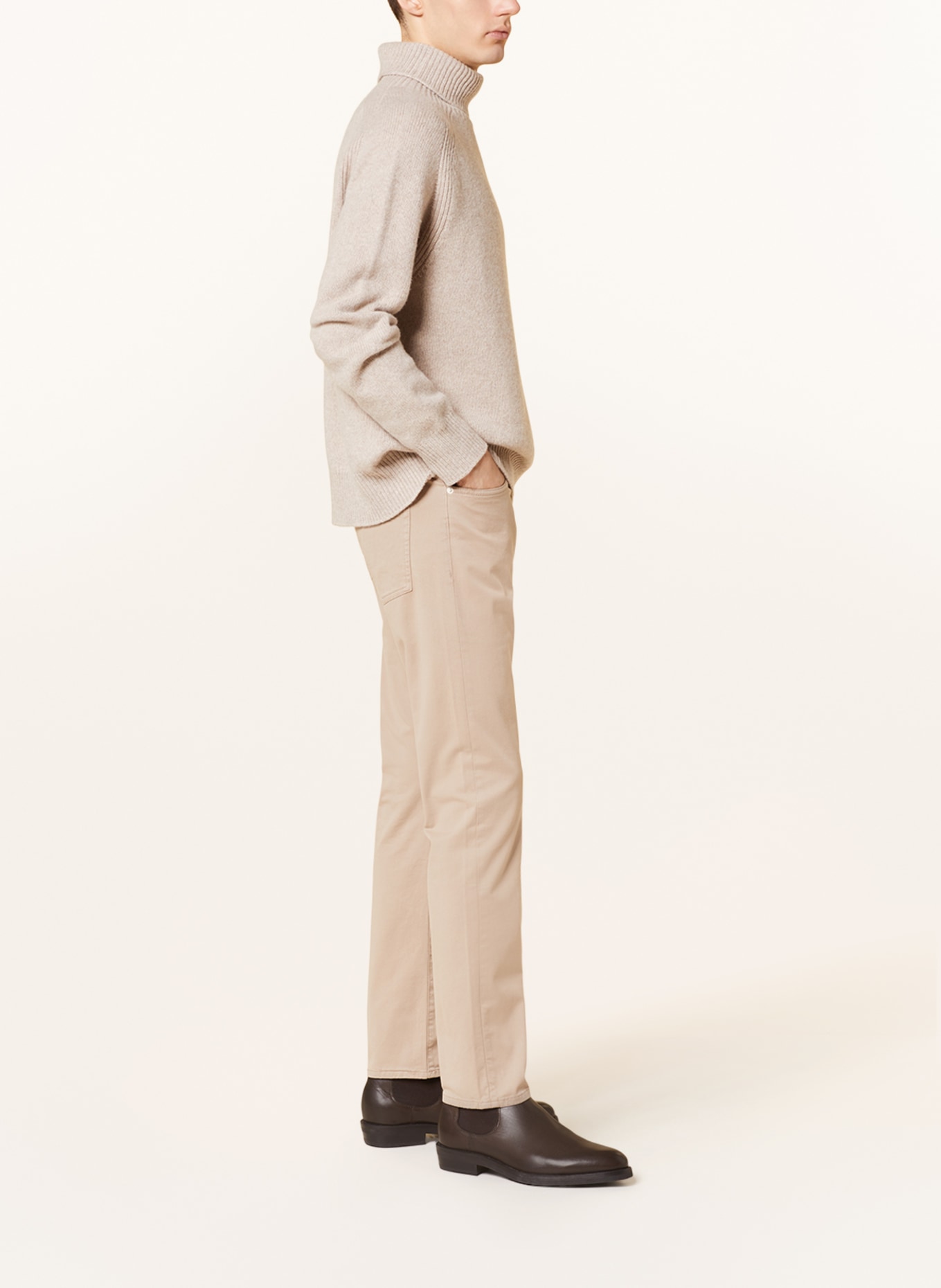 BOSS Pants DELAWARE slim fit, Color: BEIGE (Image 4)