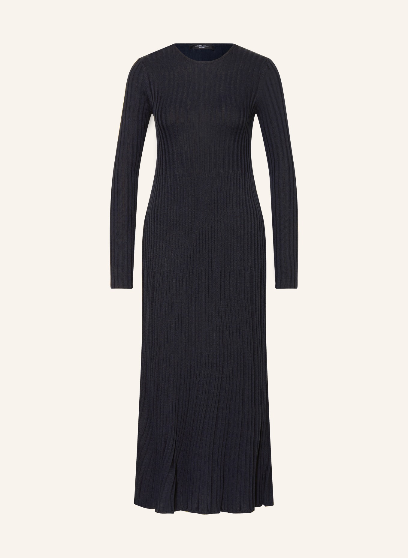 Black rib deals knit dress