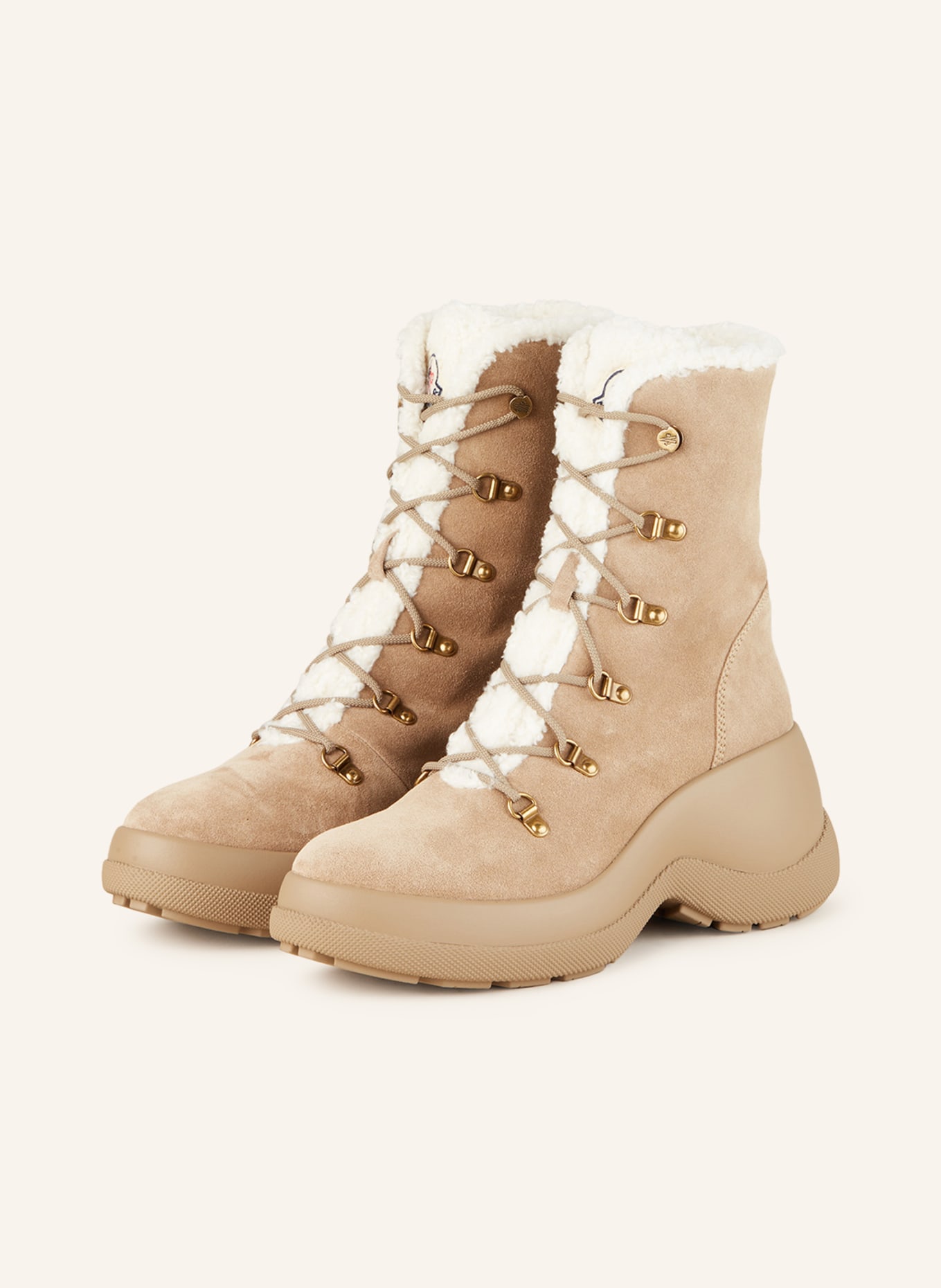 MONCLER Lace-up boots RESILE TREK, Color: TAUPE (Image 1)