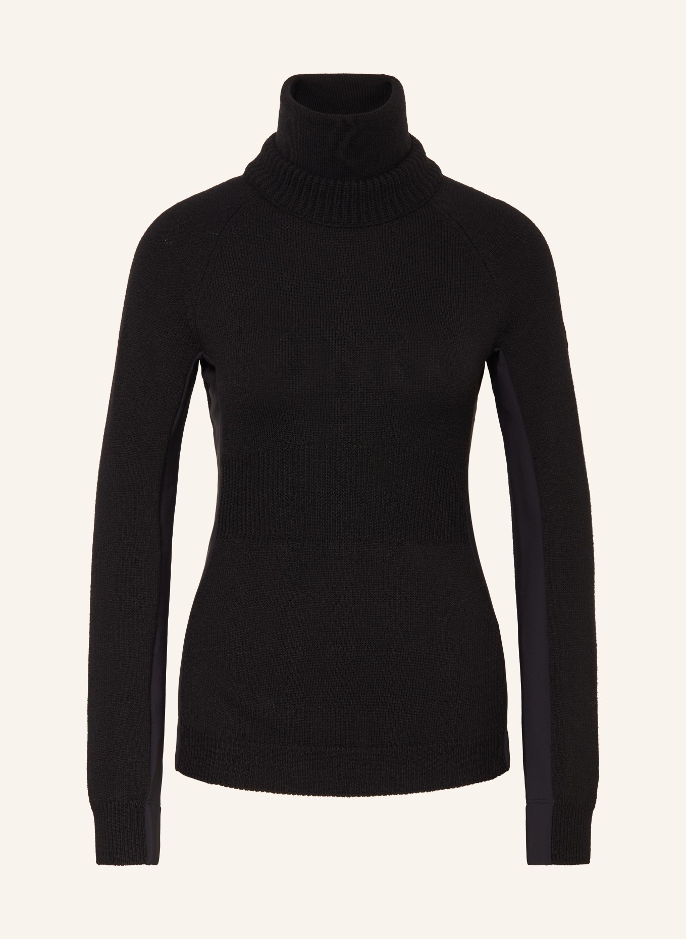 MONCLER GRENOBLE Turtleneck sweater in mixed materials, Color: BLACK (Image 1)